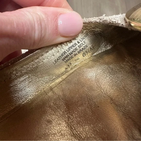 Tory Burch Gold Flats 6.5 - Picture 12 of 12